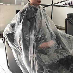 100 Pieces Waterproof Disposable Hair Cutting Cape Salon Gown Barber Capes