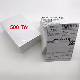 Mua Tệp 500 tờ giấy A6 in đơn hàng tem vận chuyển sàn TMĐT và web vận chuyển 100x150mm 10x15cm - Hành Chính Hãng