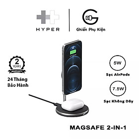 Mua Sạc Không Dây HYPERJUICE MAGNETIC 2 IN 1 CHARGING STANDFor iPhone 12/13 Series - Hàng Chính Hãng