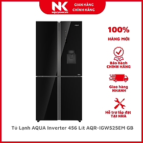 Tủ Lạnh AQUA Inverter 456 Lít AQR-IGW525EM GB - HÀNG CHÍNH HÃNG