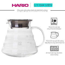 Mua Bình thủy tinh phục vụ cà phê Hario V60 Range Server Clear