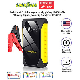 Bộ kích bình acquy ô tô, kiêm pin sạc dự phòng Goodyear GY-5295 10000mAh - HÀNG NHẬP KHẨU