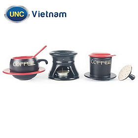 Mua Bộ Phin Cà Phê Sứ UNC Việt Nam - Sử dụng chân đốt giữ nhiệt  nhiều màu sắc  đủ món  pha cafe sẽ ngon hơn