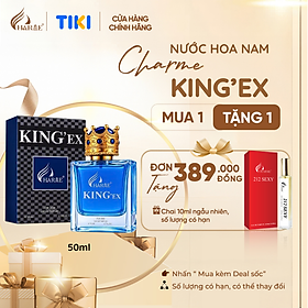 NƯỚC HOA NAM CHARME KING'EX 50ML NAM TÍNH, LỊCH LÃM, CUỐN HÚT