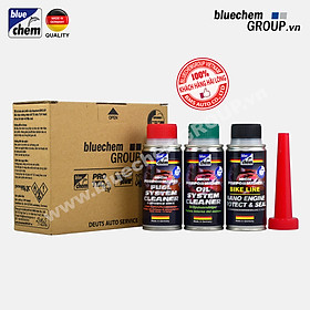 Bộ 3 sản phẩm bluechem Làm sạch và Bảo vệ Động cơ xe máy dưới 175cc Combo