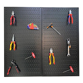 Mua Tấm lưới đôi pegboard treo dọc màu đen (2 tấm dọc)