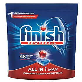 Túi 48 viên rửa chén Finish All In1 Max Dishwasher Tablets PTT09438