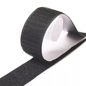 Miếng dán xé có keo bản 2.5cm, velcro tape/ khóa nhám (1 set)