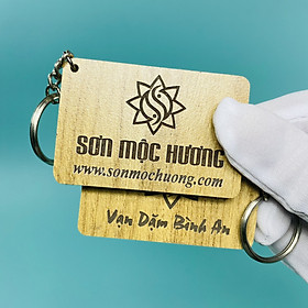Móc khóa gỗ Sơn Mộc Hương - Vạn Dặm Bình An