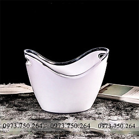 Mua Xô đựng đá ướp rượu vang 4 lít trắng đục