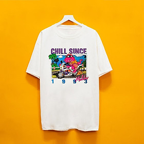 Áo Thun Chill Since Lisa , Áo Phông Unisex Form Rộng Chất Vải Cotton Thời Trang Nam Nữ