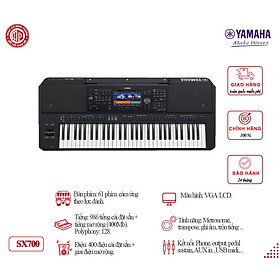 Mua Đàn Organ điện tử chuyên nghiệp/ Arranger Keyboard/ Digital Keyboard Workstation - Yamaha PSR-SX700 (PSR SX700) - Màu đen - Hàng chính hãng