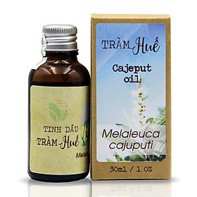 Tinh dầu Tràm Huế thương hiệu Làng Hạ 30ml (Cajeput oil): Sản phẩm đặc trưng truyền thống của Huế, giúp giải cảm, giảm nghẹt mũi