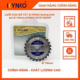 Mua LƯỠI CƯA GỖ TCT 24 RĂNG đường kính phi Ø 110mm KYNKO WYZ110024P