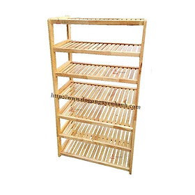 Mua Kệ Giày Dép 7 Tầng Rộng 80cm Gỗ Tự Nhiên 100%- TN