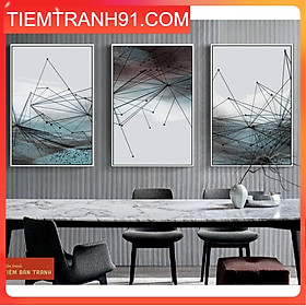 Tranh treo tường - Bộ 3 bức canvas tổng hợp 70 , tranh canvas giá rẻ
