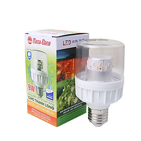 Combo 10, 100 đèn LED rạng đông Chuyên dụng trồng cây thanh long LED.TL-T60 WRF/9W IP65, tiết kiệm 50-60% điện năng - 10 bóng