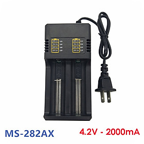 Mua Đế sạc pin đôi 18650 đa năng 4.2v-2A có led thông báo dung lượng sạc nhiều loại pin