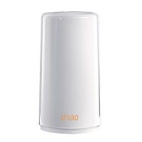 Sunrise Simulation Wake-up Light with Alarm Clock 5 Natural Sounds Time Display Touching Control Bedside Table Lamp Warm