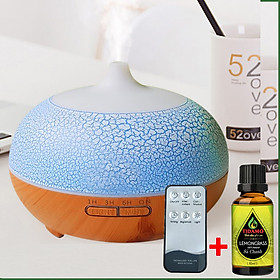 Combo Máy Khuếch Tán/ Máy Xông Tinh Dầu Hoa Tuyết Cực Đẹp + Tinh Dầu Nguyên Chất TIDAMO (Tự Chọn) Xông Tinh Dầu Thơm Phòng Thư Giãn, Đuổi Muỗi và Bảo Vệ Sức Khỏe