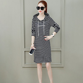 Fashion Women Summer Boho Stripe Dress Evening Party Beach Dresses kleider damen