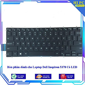 Bàn phím dành cho Laptop Dell Inspiron 5378 Có LED - Hàng Nhập Khẩu