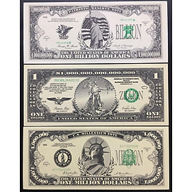 Mua Combo 3 tờ tiền Kỷ niệm triệu đô mệnh giá khủng Play Money.