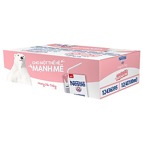 1 Thùng Sữa nước Nestlé Dâu Trắng 180ml/ 12 Hộp