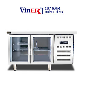 [HÀNG CHÍNH HÃNG] Tủ Bàn Mát Cánh Kính 1m2 Lạnh Trực Tiếp Viner