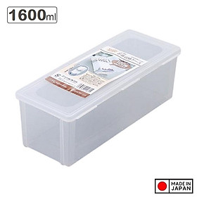 Hộp nhựa đựng muỗng đũa an toàn có nắp khóa sanada 1.6l hàng made in japan