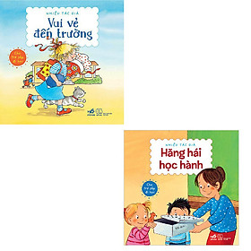 Bộ 2 hộp sách xinh xắn dành cho trẻ sắp đi học: Vui Vẻ Đến Trường - Hăng Hái Học Hành