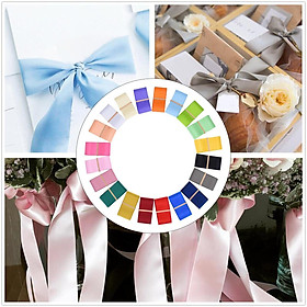 20 Color 2 Yard/Roll Ribbon ,Double Faced Packaging Wrapping Ribbon for Wedding Christmas Decor