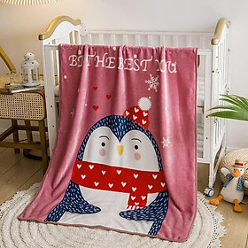 Mua Chăn lông tuyết LUBAHA in hình 2 mặt cho bé 100*140cm Mềm cho bé đi học  chăn văn phòng