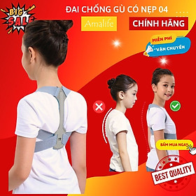 Đai Chống Gù Lưng Nam Nữ Có Nẹp Dành Cho Dân Văn Phòng Amalife ama04 - Chính Hãng