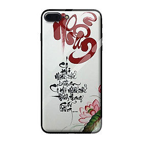 Ốp kính cường lực cho iPhone 8 Plus thư pháp 21 - Hàng chính hãng