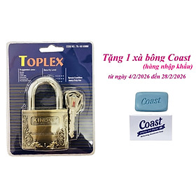 Ổ khóa TOPLEX TK103-60mm cao cấp, khóa an toàn, chống cắt, chống chìa giả, chất liệu hợp kim đồng.