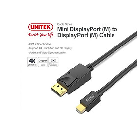 Mua Cáp Mini Displayport -  Displayport 2m Unitek Y-C 611-HÀNG CHÍNH HÃNG