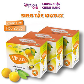 Siro Viatux tắc Vietnat giảm ho tiêu đàm - 25 gói/ hộp