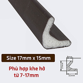 1 Mét Ron Chữ V Lấp Kín Che Khe Hở Khung Cửa Chống Ồn Thoát Hơi Cách Âm Ngăn Bụi Côn Trùng Giảm Chấn Legaxi