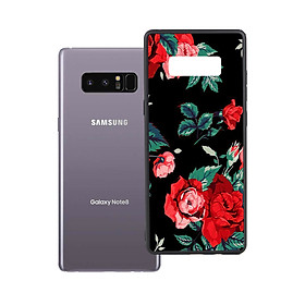 Ốp lưng viền TPU cao cấp dành cho Samsung Galaxy Note 8 - Rose 01
