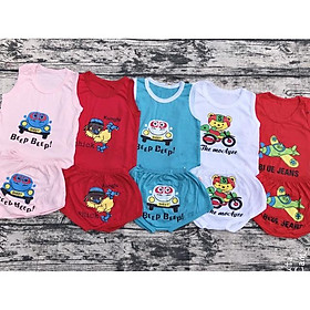 COMBO 5 BỘ COTTON CHIP 4 CHIỀU CHO BÉ TRAI/GÁI