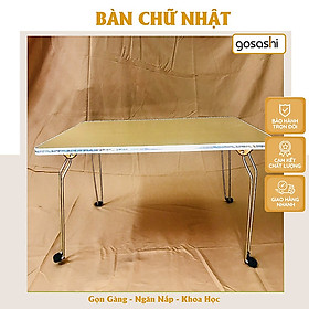 Bàn Học, Bàn Làm Việc Gấp Gọn Phong Cách Tối Giản, Phủ Melamin Chống Nước, Chống Xước, Bo Viền Thương Hiệu Gosashi-BHSVGCB