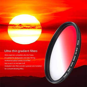 Thin Graduated Neutral Density Red ND Filter for DSLR Camera