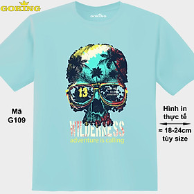 Adventure is calling, mã G109. Áo thun in hình chữ siêu đẹp. Áo phông hàng hiệu GOKING cho nam nữ, cặp đôi, teen, trung niên. Quà tặng cao cấp cho gia đình, doanh nghiệp - Biển, vải thun lạnh - S