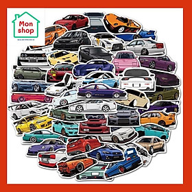 Mua Set 50 decal hình siêu xe chống thấm nước  không trùng lặp  hàng đẹp cho bé trai