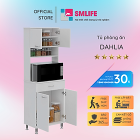 Tủ phòng ăn gỗ hiện đại SMLIFE Dahlia  | Gỗ MDF dày 17mm chống ẩm | D60xR40xC180cm