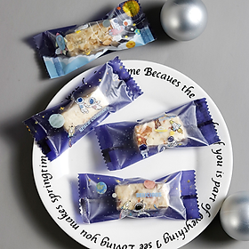 Mua Túi gói kẹo Nougat  Túi đựng bánh cookie  vỏ túi đóng kẹo hạnh phúc size 4*9.5 cm (du hành vũ trụ)