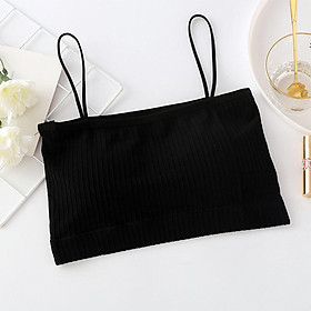 Bra Ống Gân Tăm không gọng đệm mút cao cấp QUINN BRA cotton đẹp AB809 - Áo Lót áo ngực quây hai dây học sinh thời trang