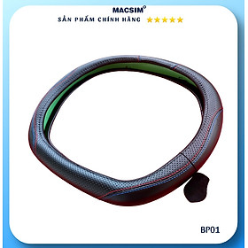 Bọc vô lăng cao cấp Macsim mã BP01 chất liệu da thật - Khâu tay 100%