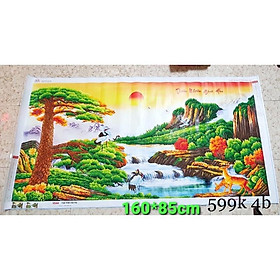 Tranh đính đá phong cảnh thiên nhiên giao hoà Vs388